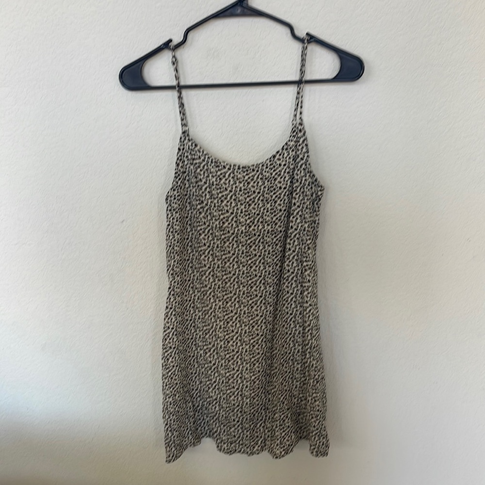 Cheetah print mini dress